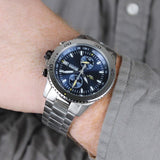 Buy Shop Hugo Boss Vela Chronograph Diver Blue Dial Silver Steel Strap Watch for Men - 1513775 USA Online