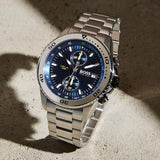 Buy Shop Hugo Boss Vela Chronograph Diver Blue Dial Silver Steel Strap Watch for Men - 1513775 USA Online