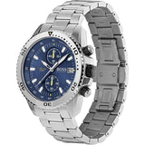 Buy Shop Hugo Boss Vela Chronograph Diver Blue Dial Silver Steel Strap Watch for Men - 1513775 USA Online