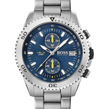 Buy Shop Hugo Boss Vela Chronograph Diver Blue Dial Silver Steel Strap Watch for Men - 1513775 USA Online
