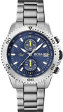 Buy Shop Hugo Boss Vela Chronograph Diver Blue Dial Silver Steel Strap Watch for Men - 1513775 USA Online