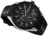 Buy Shop Hugo Boss Velocity Black Dial Black Leather Strap Watch for Men - 1513716 USA Online