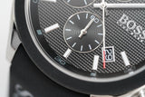Buy Shop Hugo Boss Velocity Black Dial Black Leather Strap Watch for Men - 1513716 USA Online