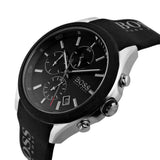 Buy Shop Hugo Boss Velocity Black Dial Black Leather Strap Watch for Men - 1513716 USA Online