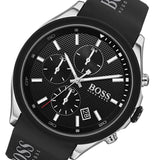 Buy Shop Hugo Boss Velocity Black Dial Black Leather Strap Watch for Men - 1513716 USA Online