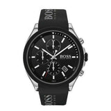 Buy Shop Hugo Boss Velocity Black Dial Black Leather Strap Watch for Men - 1513716 USA Online