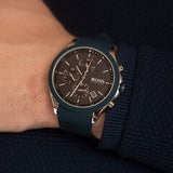 Buy Shop Hugo Boss Velocity Black Dial Blue Rubber Strap Watch for Men - 1513717 USA Online