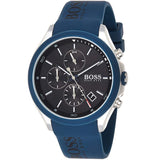 Buy Shop Hugo Boss Velocity Black Dial Blue Rubber Strap Watch for Men - 1513717 USA Online