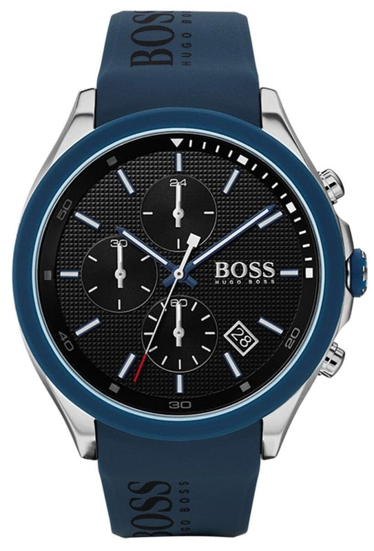 Buy Shop Hugo Boss Velocity Black Dial Blue Rubber Strap Watch for Men - 1513717 USA Online