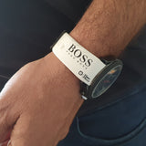 Buy Shop Hugo Boss Velocity Chronograph Black Dial White Rubber Strap Watch for Men - 1513718 USA Online