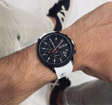 Buy Shop Hugo Boss Velocity Chronograph Black Dial White Rubber Strap Watch for Men - 1513718 USA Online