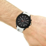 Buy Shop Hugo Boss Velocity Chronograph Black Dial White Rubber Strap Watch for Men - 1513718 USA Online
