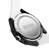 Buy Shop Hugo Boss Velocity Chronograph Black Dial White Rubber Strap Watch for Men - 1513718 USA Online