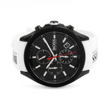 Buy Shop Hugo Boss Velocity Chronograph Black Dial White Rubber Strap Watch for Men - 1513718 USA Online