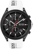 Buy Shop Hugo Boss Velocity Chronograph Black Dial White Rubber Strap Watch for Men - 1513718 USA Online