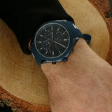 Buy Shop Hugo Boss Velocity Chronograph Blue Dial Blue Rubber Strap Watch For Men - 1514061 USA Online