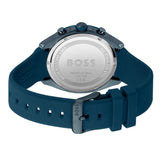 Buy Shop Hugo Boss Velocity Chronograph Blue Dial Blue Rubber Strap Watch For Men - 1514061 USA Online