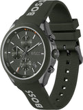 Buy Shop Hugo Boss Velocity Chronograph Green Dial Green Rubber Strap Watch For Men - 1514060 USA Online
