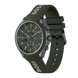 Buy Shop Hugo Boss Velocity Chronograph Green Dial Green Rubber Strap Watch For Men - 1514060 USA Online