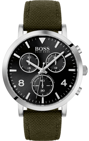 Buy Shop Hugo Boss Vesada Grey Dial Green Nylon Strap Watch for Men - 1513692 USA Online
