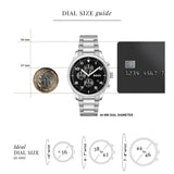 Buy Shop Hugo Boss View Chronograph Black Dial Silver Steel Strap Watch For Men - 1514008 USA Online