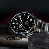 Buy Shop Hugo Boss View Chronograph Black Dial Silver Steel Strap Watch For Men - 1514008 USA Online