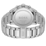 Buy Shop Hugo Boss View Chronograph Black Dial Silver Steel Strap Watch For Men - 1514008 USA Online