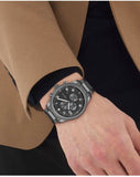 Buy Shop Hugo Boss View Chronograph Grey Dial Grey Steel Strap Watch For Men - 1513991 USA Online