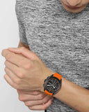 Buy Shop Hugo Boss Volane Black Dial Orange Silicone Strap Watch for Men - 1513957 USA Online