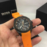 Buy Shop Hugo Boss Volane Black Dial Orange Silicone Strap Watch for Men - 1513957 USA Online