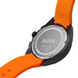 Buy Shop Hugo Boss Volane Black Dial Orange Silicone Strap Watch for Men - 1513957 USA Online