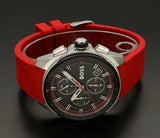 Buy Shop Hugo Boss Volane Black Dial Red Rubber Strap Watch for Men - 1513959 USA Online