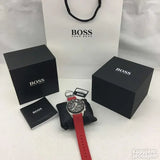Buy Shop Hugo Boss Volane Black Dial Red Rubber Strap Watch for Men - 1513959 USA Online