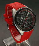 Buy Shop Hugo Boss Volane Black Dial Red Rubber Strap Watch for Men - 1513959 USA Online