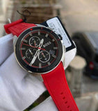 Buy Shop Hugo Boss Volane Black Dial Red Rubber Strap Watch for Men - 1513959 USA Online
