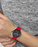 Buy Shop Hugo Boss Volane Black Dial Red Rubber Strap Watch for Men - 1513959 USA Online