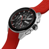 Buy Shop Hugo Boss Volane Black Dial Red Rubber Strap Watch for Men - 1513959 USA Online
