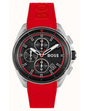 Buy Shop Hugo Boss Volane Black Dial Red Rubber Strap Watch for Men - 1513959 USA Online
