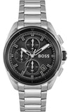 Buy Shop Hugo Boss Volane Black Dial Silver Steel Strap Watch for Men - 1513949 USA Online