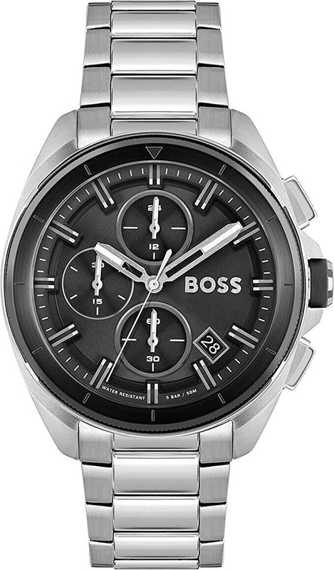 Buy Shop Hugo Boss Volane Black Dial Silver Steel Strap Watch for Men - 1513949 USA Online