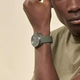 Buy Shop Hugo Boss Volane Chronograph Grey Dial Green Rubber Strap Watch For Men - 1513952 USA Online