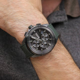 Buy Shop Hugo Boss Volane Chronograph Grey Dial Green Rubber Strap Watch For Men - 1513952 USA Online