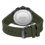 Buy Shop Hugo Boss Volane Chronograph Grey Dial Green Rubber Strap Watch For Men - 1513952 USA Online
