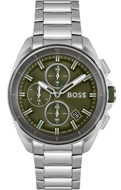 Buy Shop Hugo Boss Volane Grey Dial Silver Steel Strap Watch for Men - 1513951 USA Online