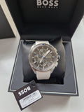 Buy Shop Hugo Boss Volane Grey Dial White SIlicone Strap Watch for Men - 1513948 USA Online