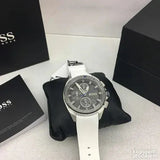 Buy Shop Hugo Boss Volane Grey Dial White SIlicone Strap Watch for Men - 1513948 USA Online
