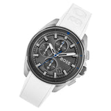Buy Shop Hugo Boss Volane Grey Dial White SIlicone Strap Watch for Men - 1513948 USA Online