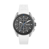 Buy Shop Hugo Boss Volane Grey Dial White SIlicone Strap Watch for Men - 1513948 USA Online