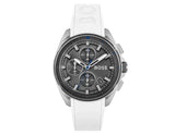 Buy Shop Hugo Boss Volane Grey Dial White SIlicone Strap Watch for Men - 1513948 USA Online
