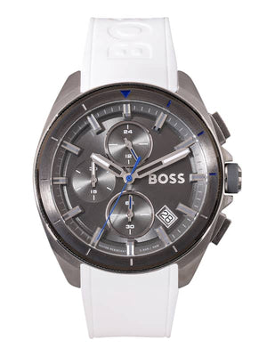 Buy Shop Hugo Boss Volane Grey Dial White SIlicone Strap Watch for Men - 1513948 USA Online